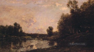 Paisajes Painting - Un día de junio Barbizon Impresionismo paisaje Charles Francois Daubigny
